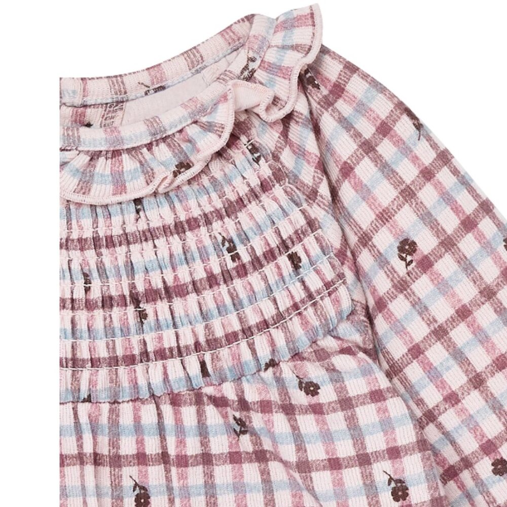 Modern Moments Baby Girl Smocked Dress & Tights Set 2-Pieces - Picture 5 of 9